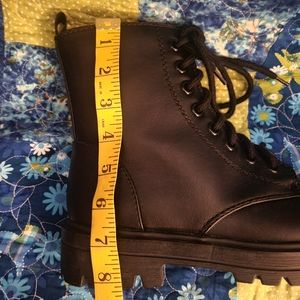 Unr8ed black lace up combat boots